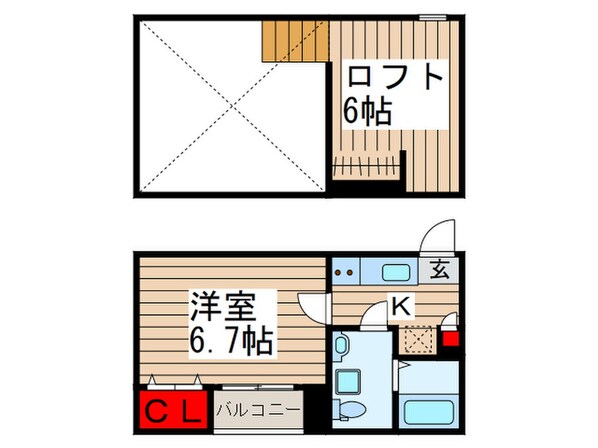 ＣＯＳＭＯＳⅡの物件間取画像